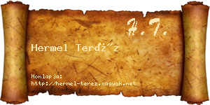 Hermel Teréz névjegykártya